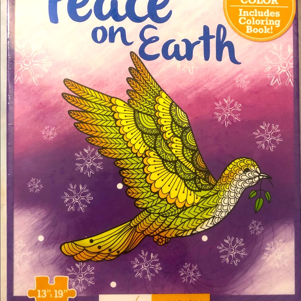 Christmas puzzle/coloring book